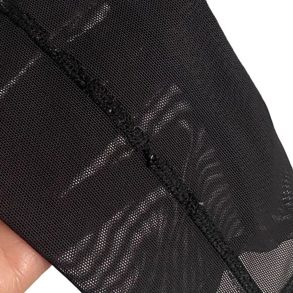 Lululemon If You're Lucky Pant Black / Heathered Black Mesh 30" Yoga Gym Size 4 - Picture 9 of 12